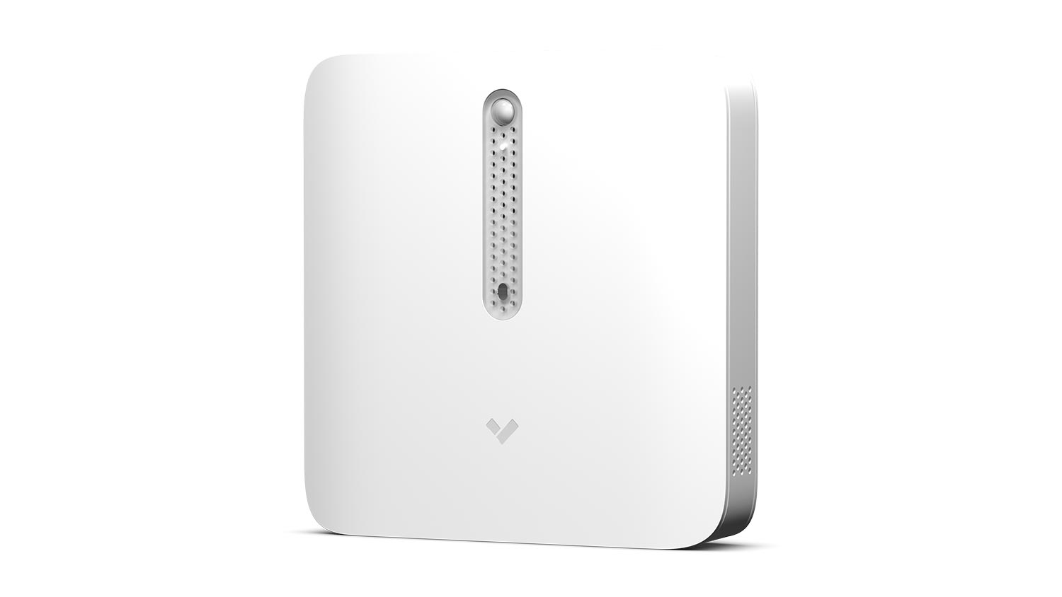 Minimalist white square environmental sensor device